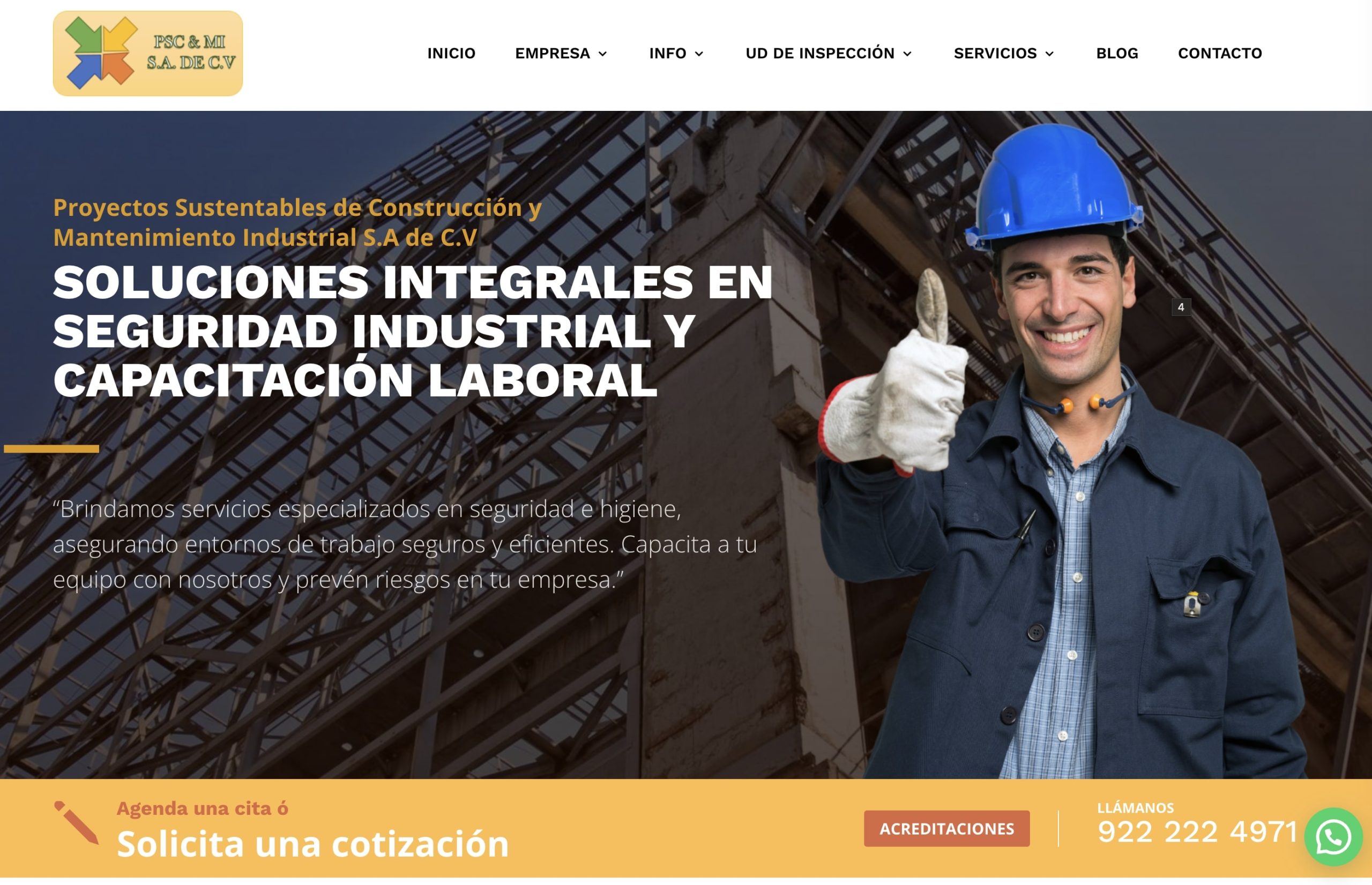 Pscymi cliente Diseño de paginas web en WordPress, especialistas en WordPress